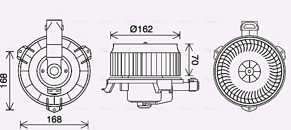 Kachelventilator Ava Cooling TO8743