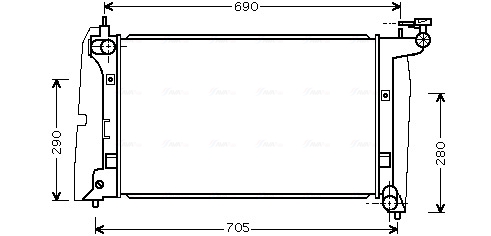 Radiateur Ava Cooling TOA2289