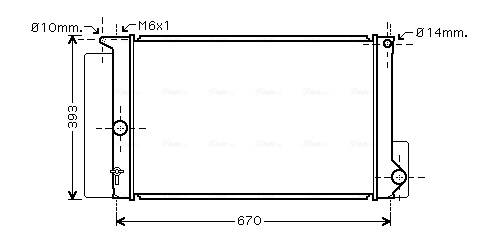Radiateur Ava Cooling TOA2397