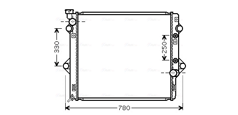 Radiateur Ava Cooling TOA2478