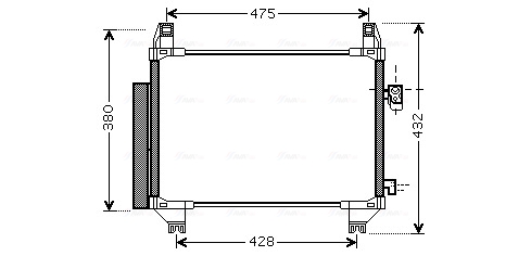 Airco condensor Ava Cooling TOA5407D