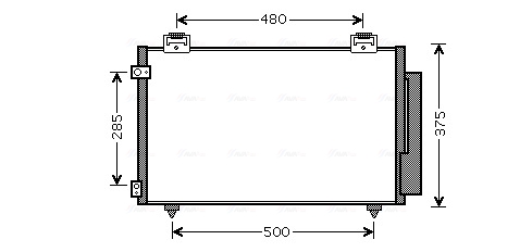 Airco condensor Ava Cooling TOA5487D