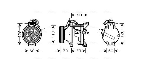 Airco compressor Ava Cooling TOK469