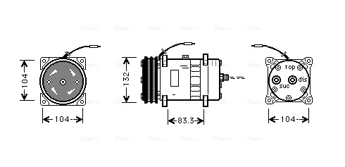 Airco compressor Ava Cooling UVAK039