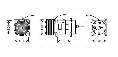 Airco compressor Ava Cooling UVK086