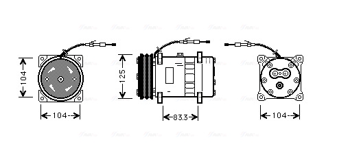 Airco compressor Ava Cooling UVK108