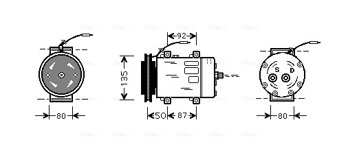 Airco compressor Ava Cooling UVK148