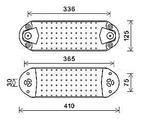 Oliekoeler motorolie Ava Cooling VL3075