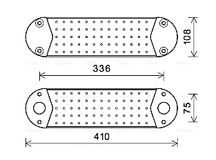 Oliekoeler motorolie Ava Cooling VL3077