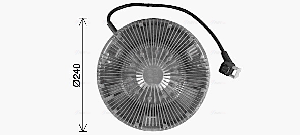Ava Cooling Visco-koppeling VLC165