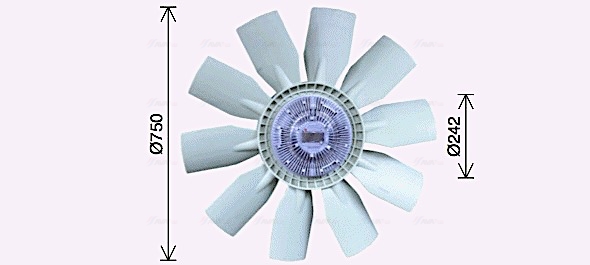 Ava Cooling Ventilatorwiel-motorkoeling VLF098