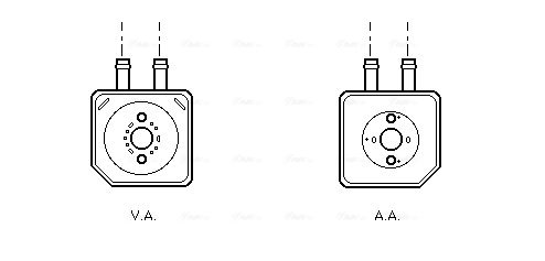 Oliekoeler motorolie Ava Cooling VN3086