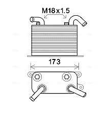 Oliekoeler motorolie Ava Cooling VN3310