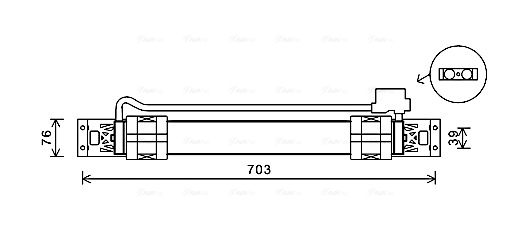 Oliekoeler motorolie Ava Cooling VN3315