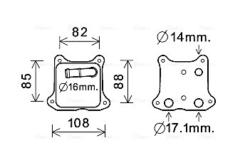 Oliekoeler motorolie Ava Cooling VN3391