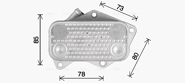 Oliekoeler motorolie Ava Cooling VN3429