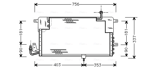 Airco condensor Ava Cooling VN5141