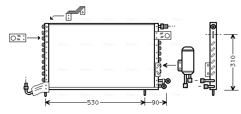 Airco condensor Ava Cooling VN5142