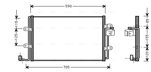 Airco condensor Ava Cooling VN5176