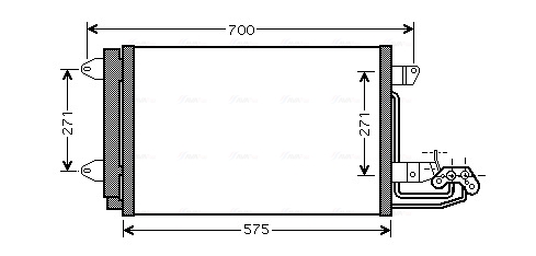 Airco condensor Ava Cooling VN5269D