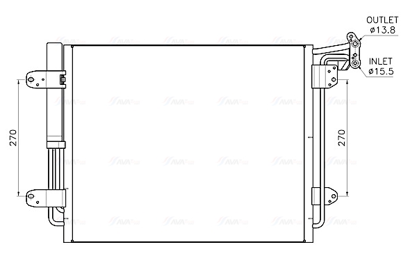 Airco condensor Ava Cooling VN5441D