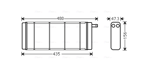 Kachelradiateur Ava Cooling VN6128