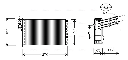 Kachelradiateur Ava Cooling VN6175