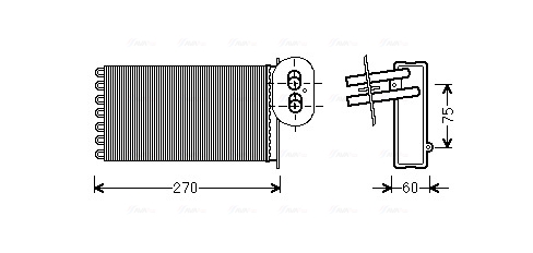 Kachelradiateur Ava Cooling VN6296