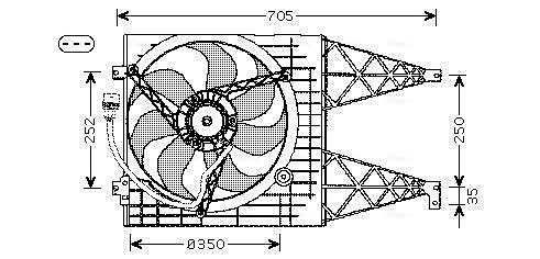 Ventilatorwiel-motorkoeling Ava Cooling VN7513