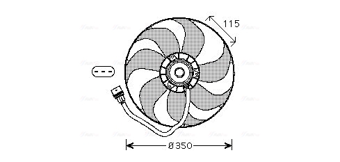 Ventilatorwiel-motorkoeling Ava Cooling VN7521