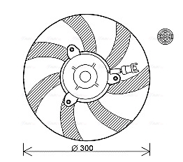 Ventilatorwiel-motorkoeling Ava Cooling VN7527