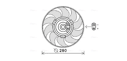 Ventilatorwiel-motorkoeling Ava Cooling VN7530