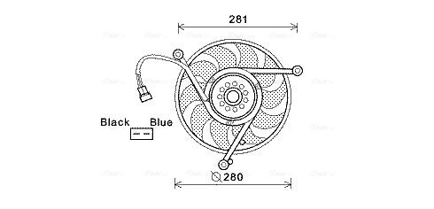 Ventilatorwiel-motorkoeling Ava Cooling VN7531