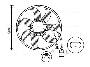 Ventilatorwiel-motorkoeling Ava Cooling VN7537