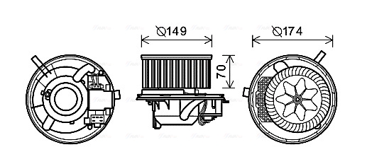 Kachelventilator Ava Cooling VN8341