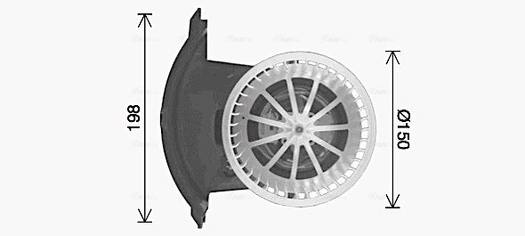 Kachelventilator Ava Cooling VN8427