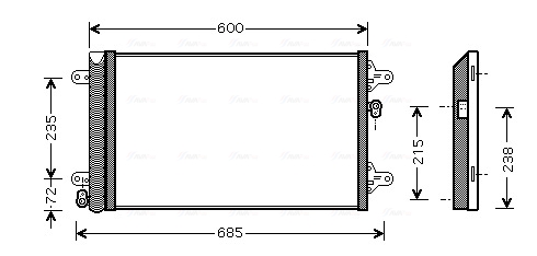 Airco condensor Ava Cooling VNA5183D