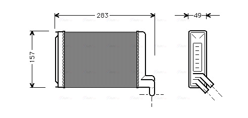 Kachelradiateur Ava Cooling VNA6067