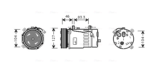 Airco compressor Ava Cooling VNAK050