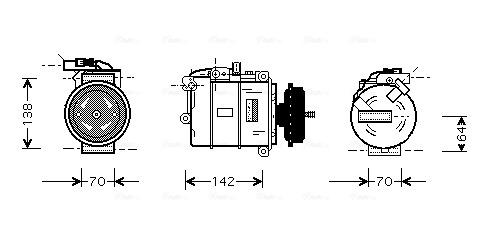 Airco compressor Ava Cooling VNAK087