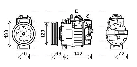 Airco compressor Ava Cooling VNAK321