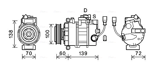 Airco compressor Ava Cooling VNAK382