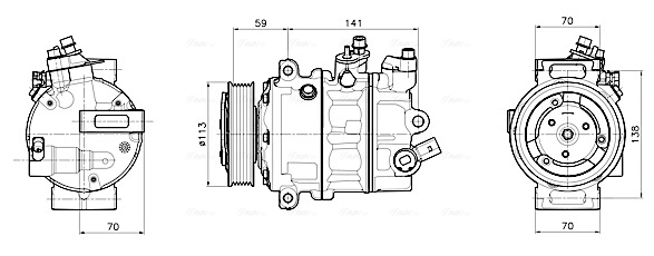 Airco compressor Ava Cooling VNAK446