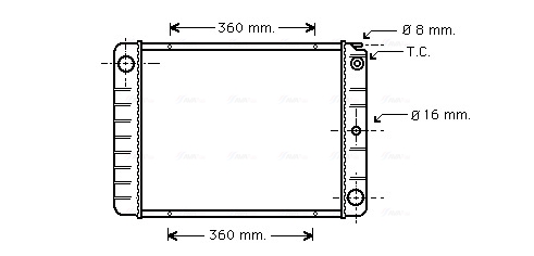 Radiateur Ava Cooling VO2027