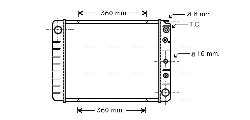 Radiateur Ava Cooling VO2028