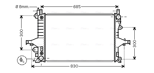 Radiateur Ava Cooling VO2115