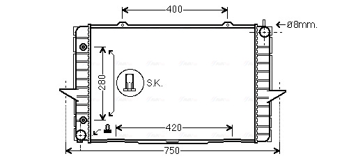 Radiateur Ava Cooling VO2118