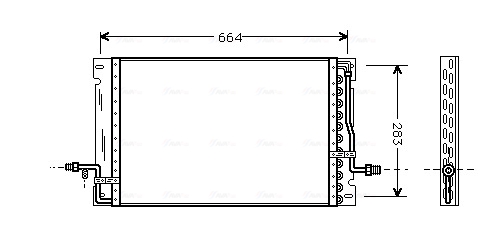 Airco condensor Ava Cooling VO5076