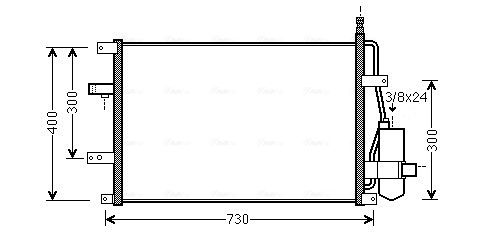 Airco condensor Ava Cooling VO5107D