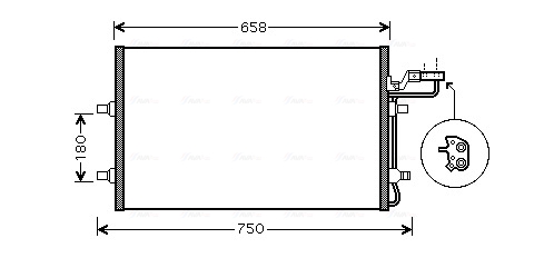 Airco condensor Ava Cooling VO5140